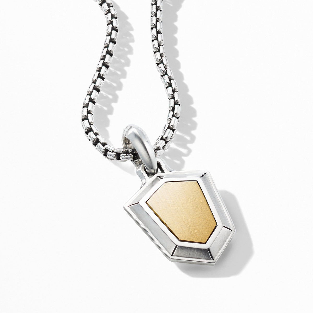 Shield Amulet with 18K Yellow Gold