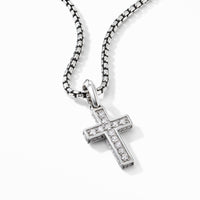 Cross Pendant with Pavé Diamonds