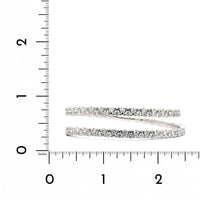 18K White Gold 2 Row Wrap Diamond Bracelet