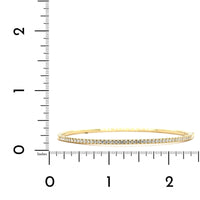 14K Yellow Gold Prong Set Diamond Bangle