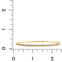 14K Yellow Gold Flexible Diamond Bangle Bracelet, 14k yellow gold, Long's Jewelers