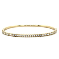 14K Yellow Gold Diamond Bangle, 14k yellow gold, Long's Jeweler's