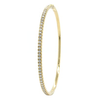 14K Yellow Gold Diamond Bangle, 14k yellow gold, Long's Jeweler's