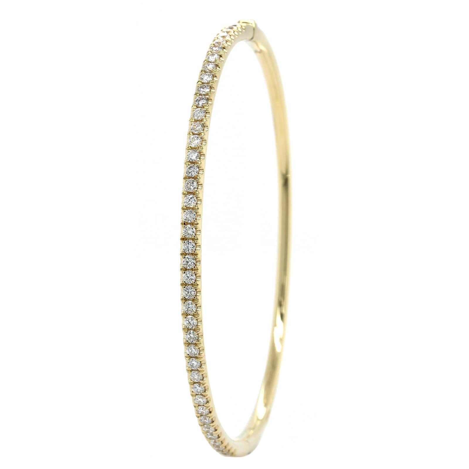 14K Yellow Gold Diamond Bangle, 14k yellow gold, Long's Jeweler's