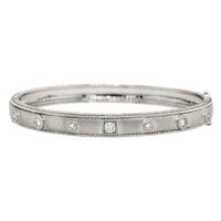 Penny Preville 18K White Gold Diamond Stacking Bangle