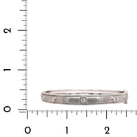 Penny Preville 18K White Gold Diamond Stacking Bangle