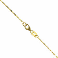 14K Yellow Gold Diamond Bezel Necklace