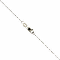 14K White Gold Diamond Cross Pendant