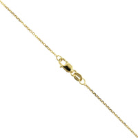 14K Yellow Gold Diamond Small Cross Necklace