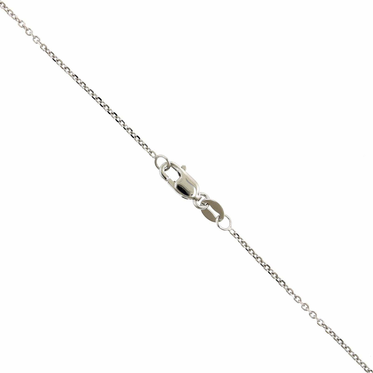14K White Gold Diamond Cross Necklace, 14k white gold, Long's Jewelers