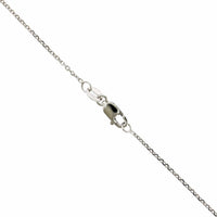 14K White Gold Small Diamond Cross Necklace, 14k white gold, Long's Jewelers