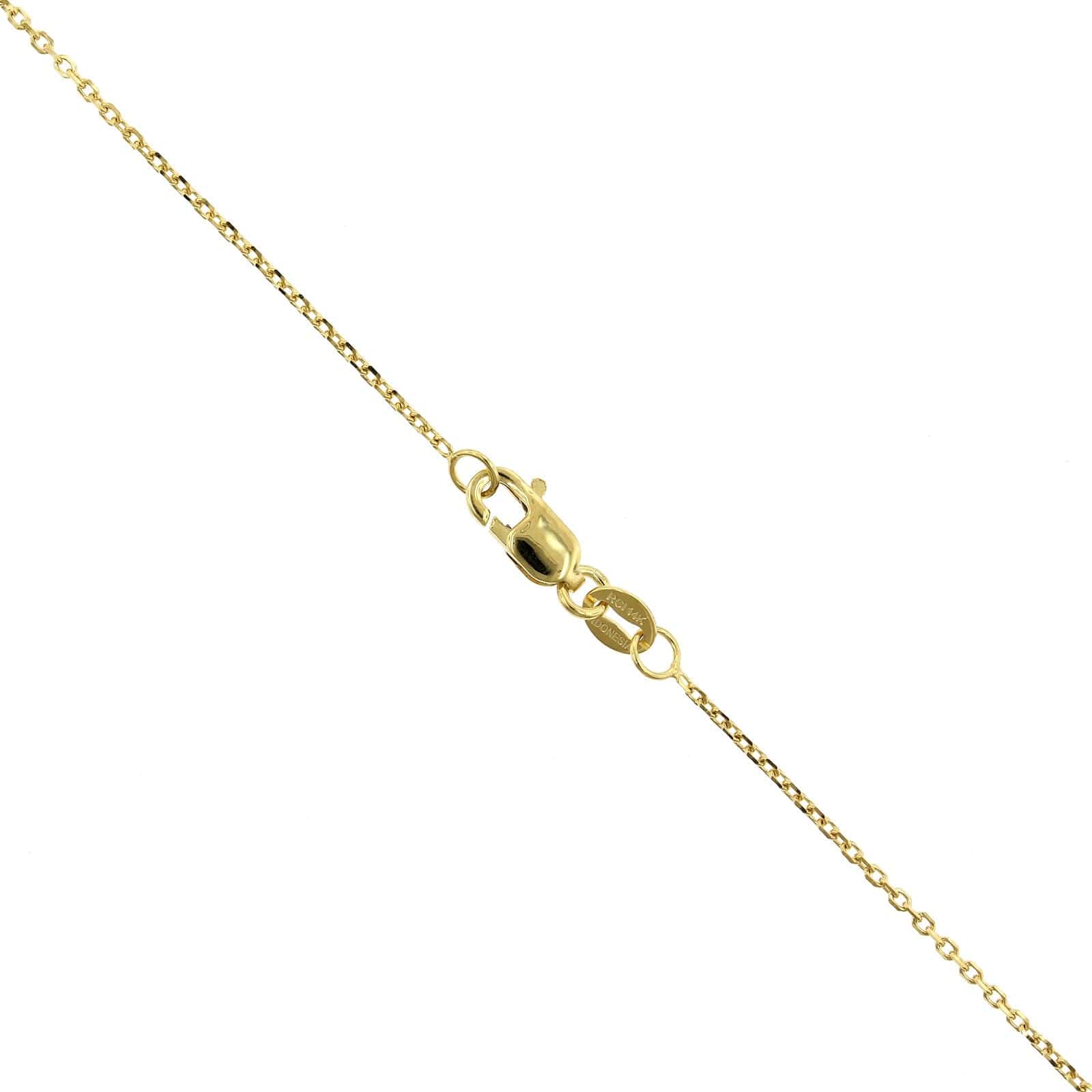 14K Yellow Gold Small Diamond Cross Necklace, 14k yellow gold, Long's Jewelers