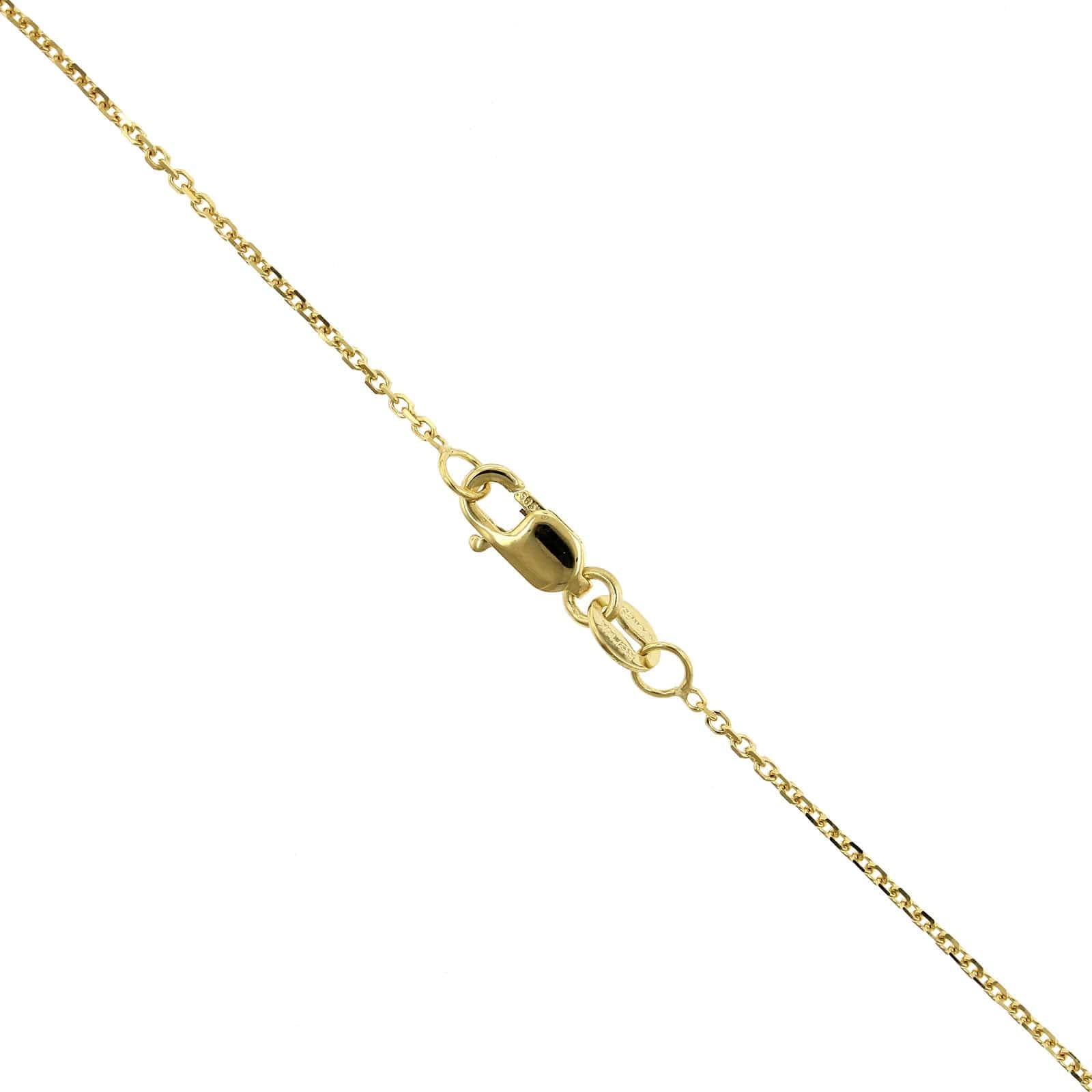 14K Yellow Gold Diamond Cross Necklace, 14k yellow gold, Long's Jewelers