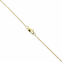 14K Yellow Gold Single Prong Diamond Cross Necklace, 14k yellow gold, Long's Jewelers