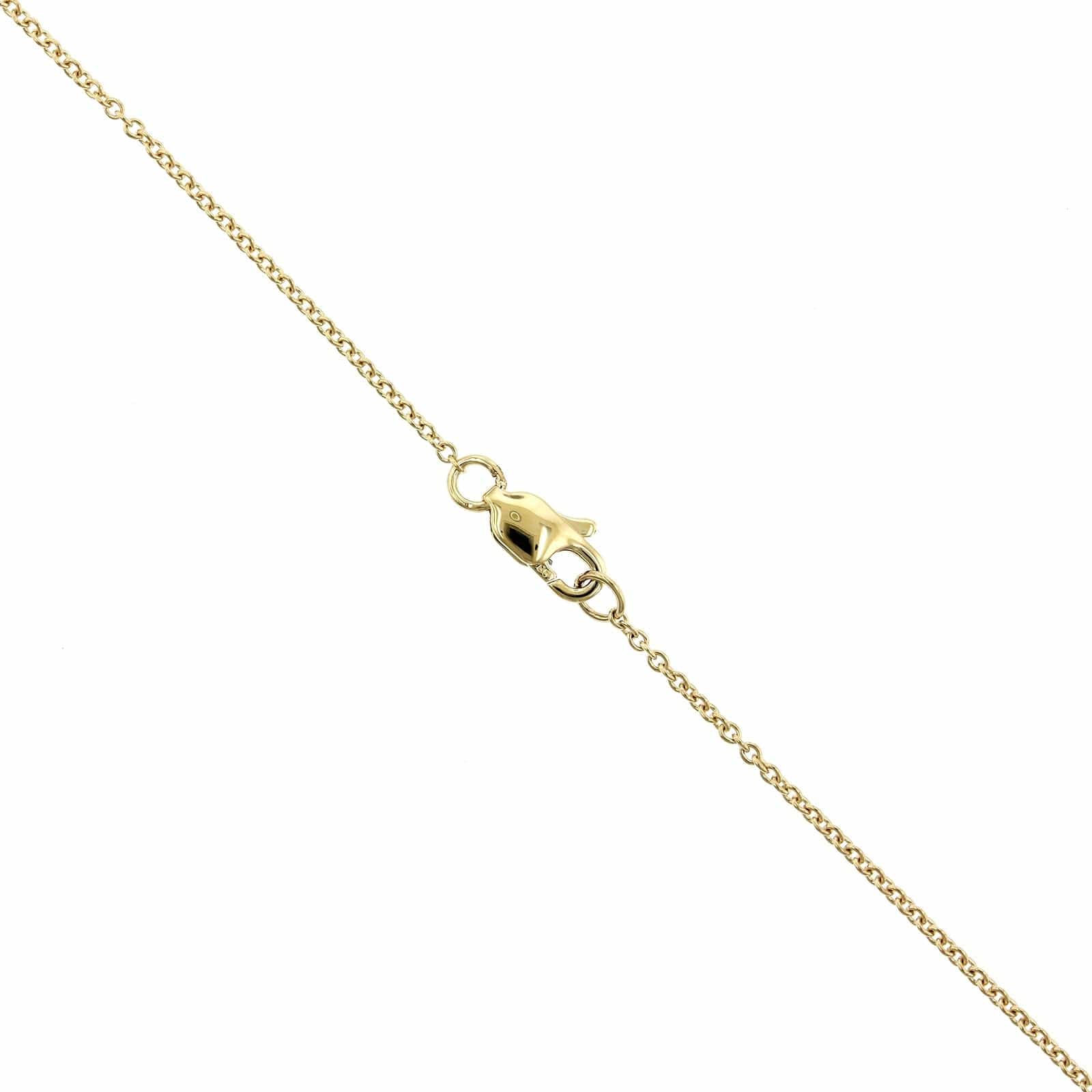 14K Yellow Gold Single Prong Diamond Cross Necklace, 14k yellow gold, Long's Jewelers