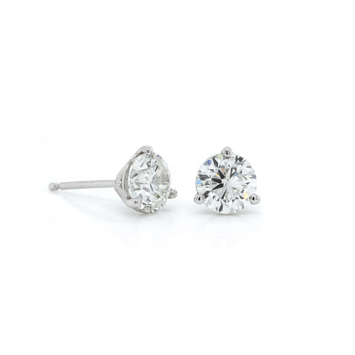 14K White Gold 1.50CTW Diamond Stud Earrings