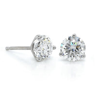 14K White Gold 1.25CTW Diamond Stud Earrings