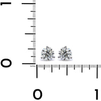 14K White Gold 1.63CTW Diamond Stud Earrings