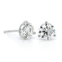 14K White Gold 1.75CTW Diamond Stud Earrings