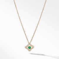 Necklace with Emerald and Diamonds in 18K Gold