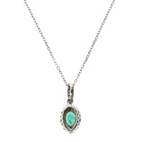 14K Yellow Gold Oval Cut Emerald Diamond Halo Pendant