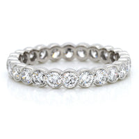 Platinum Bezel Set Eternity Band