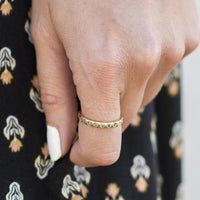 18K Yellow Gold Flush Set Diamond Eternity Band