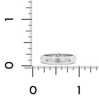 18K White Gold Burnish Set Diamond Band
