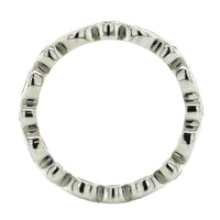 Platinum Bezel Set Round and Marquise Diamond Eternity Band