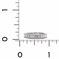 Platinum Milgrain Channel Set Diamond Band