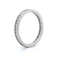 Platinum Channel Set Diamond Band
