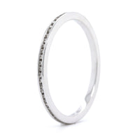 18K White Gold Channel Set Diamond Eternity Band