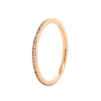 18K Rose Gold Channel Set Diamond Band