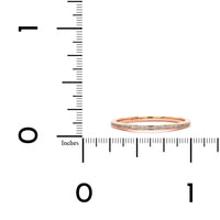 18K Rose Gold Channel Set Diamond Band