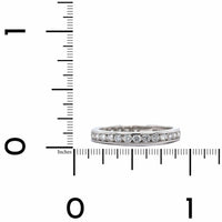 Platinum Channel Set Diamond Eternity Band