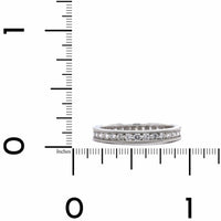 Platinum Channel Set Diamond with Milgrain Eternity Band