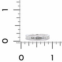 18K White Gold Channel Set Diamond Eternity Band