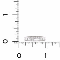 Oscar Heyman Platinum Channel Set Princess Cut Diamond Eternity Band