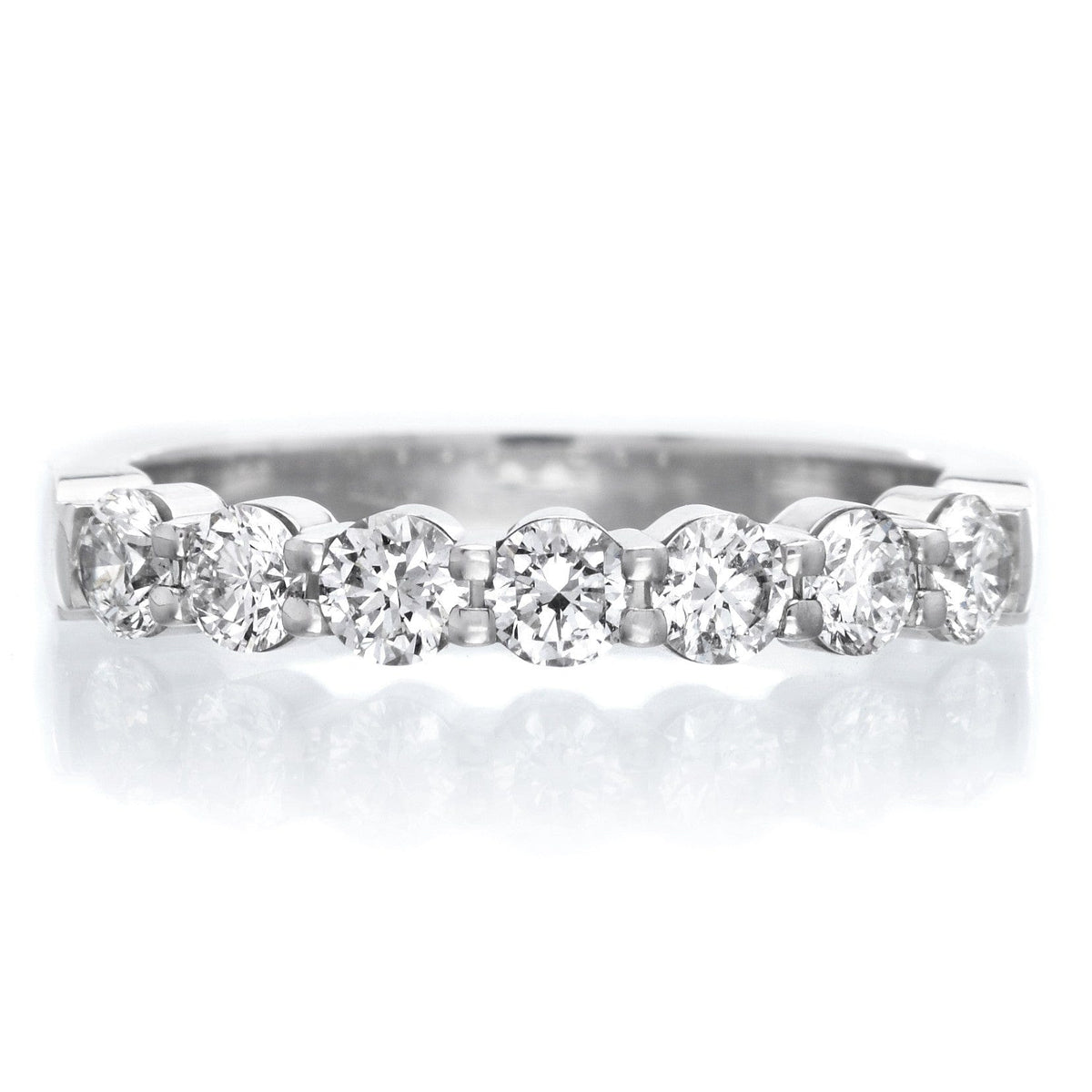 Platinum 7 Stone Diamond Band