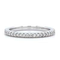 Platinum Shared Prong Diamond Eternity Band