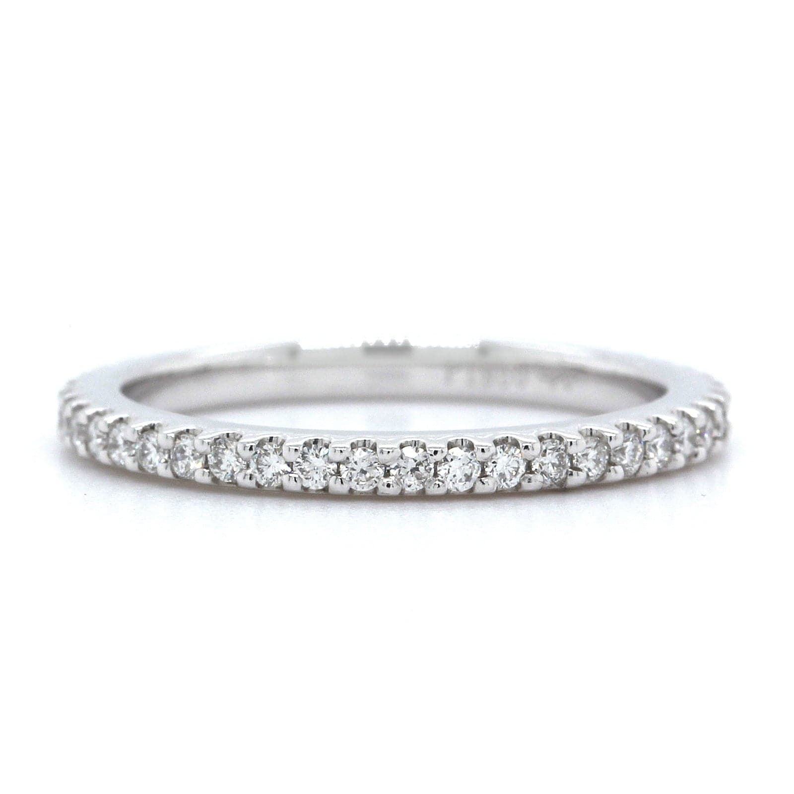 Platinum Shared Prong Diamond Eternity Band