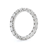Platinum Shared Prong Eternity Diamond Band