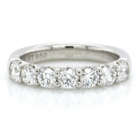 Platinum 7 Stone Diamond Band