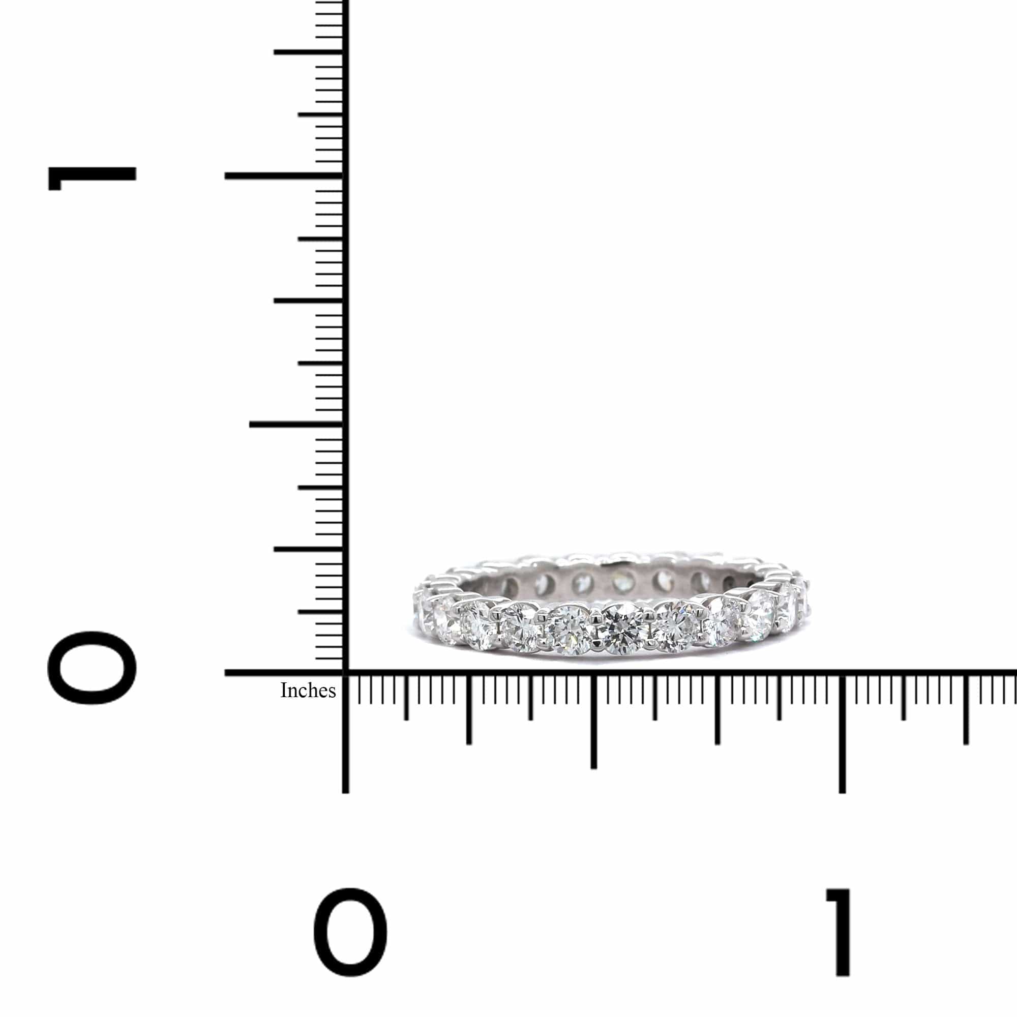 Platinum Shared Prong Eternity Band