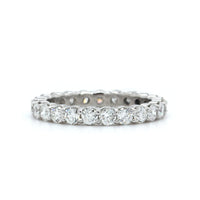 Platinum Shared Prong Eternity Band
