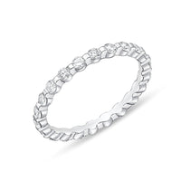 Platinum Petite Prong Eternity Diamond Band