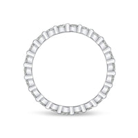 Platinum Petite Prong Eternity Diamond Band