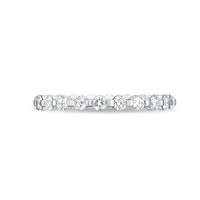 Platinum Petite Prong Eternity Diamond Band