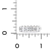 Platinum Shared Prong Oval Diamond Eternity Band