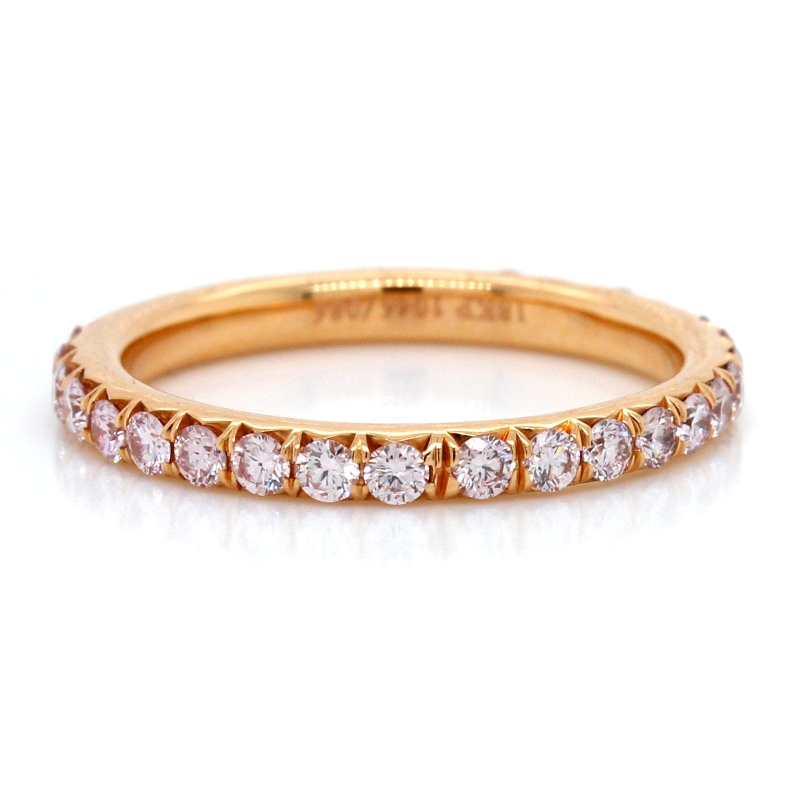 18K Rose Gold Diamond Band